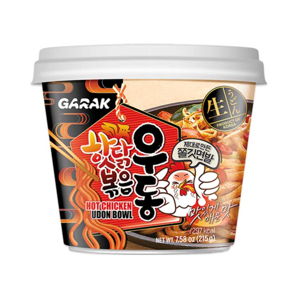 GARAK Udon Noodles with Spicy Chicken Flavor 215g