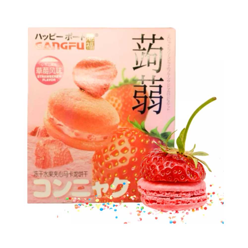 GANGFU Konjac Strawberry Macaron 132g