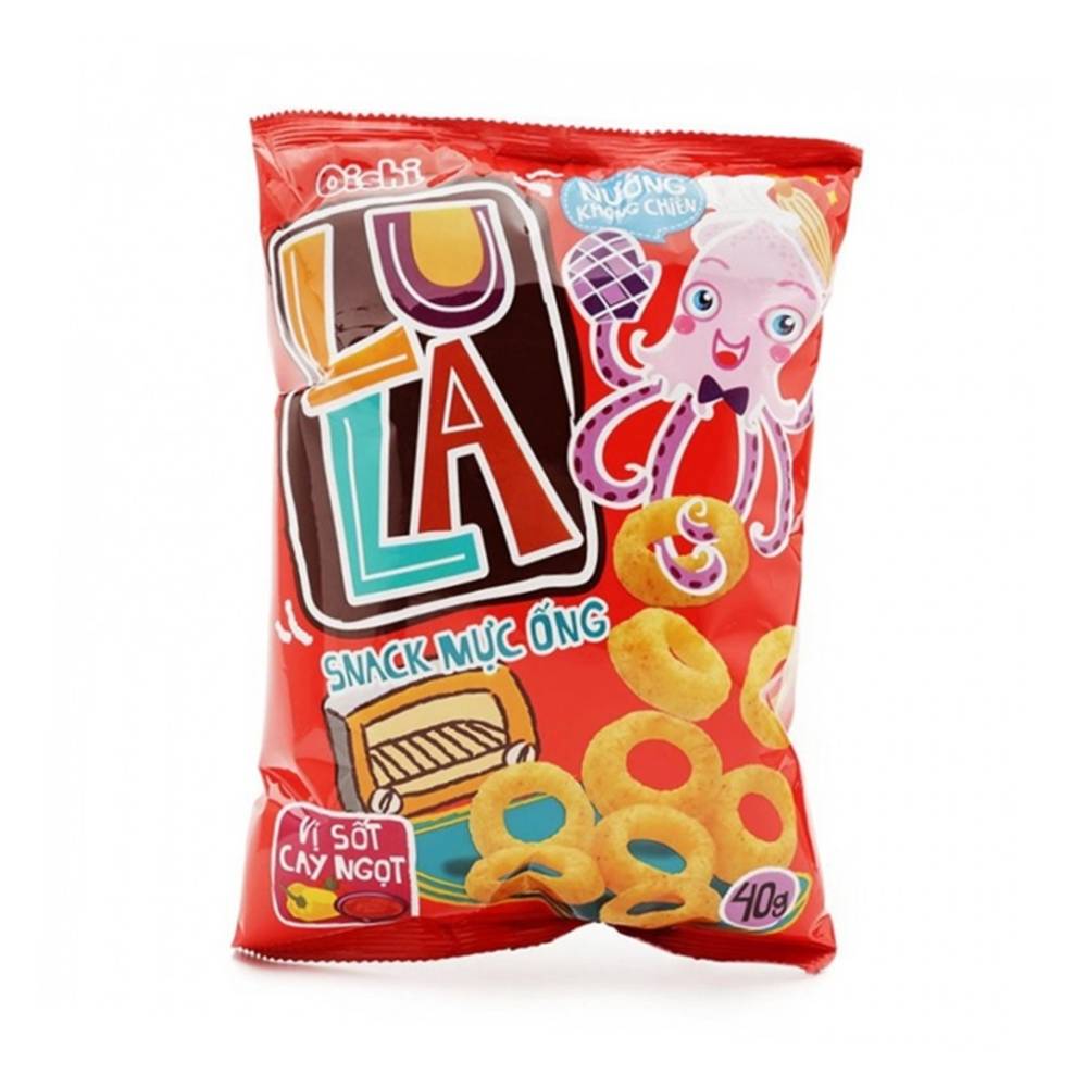Oishi Sépiové Kroužky Sladko-pálivé 39g*